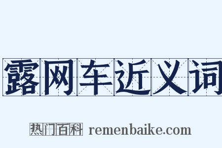 露网车近义词是什么意思的图片